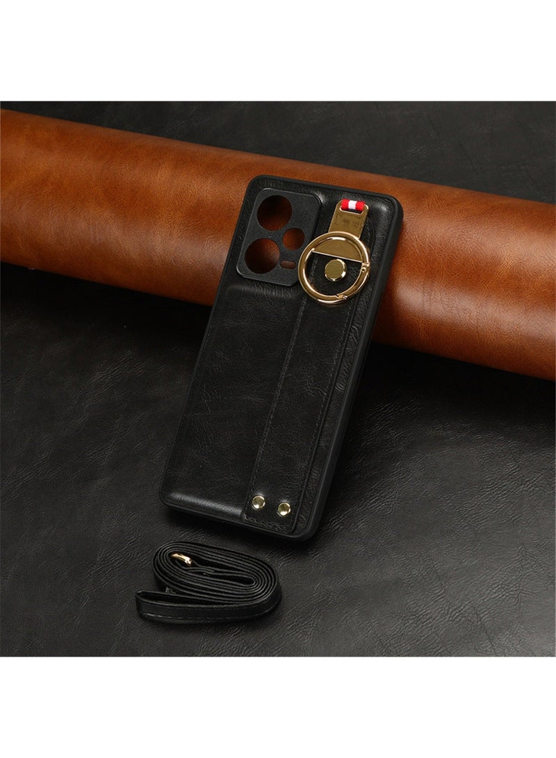 X-level Xiaomi Redmi Note 12 Pro 5g/Poco X5 Pro 5G Strap Ring Case With Anti-lose Cover Comfortable Touch Function Fold Protective Full Protection Anti-drop Anti-scratch Mobile Phone Accessory - Image 5