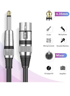 Generic Microphone Cable Mono Jack Unbalanced Cord 5 Feet Quarter-inch Female to XLR Mic Interconnect Cord for Dynamic XLR  to 1/4 inch 6.35mm  - Image 2