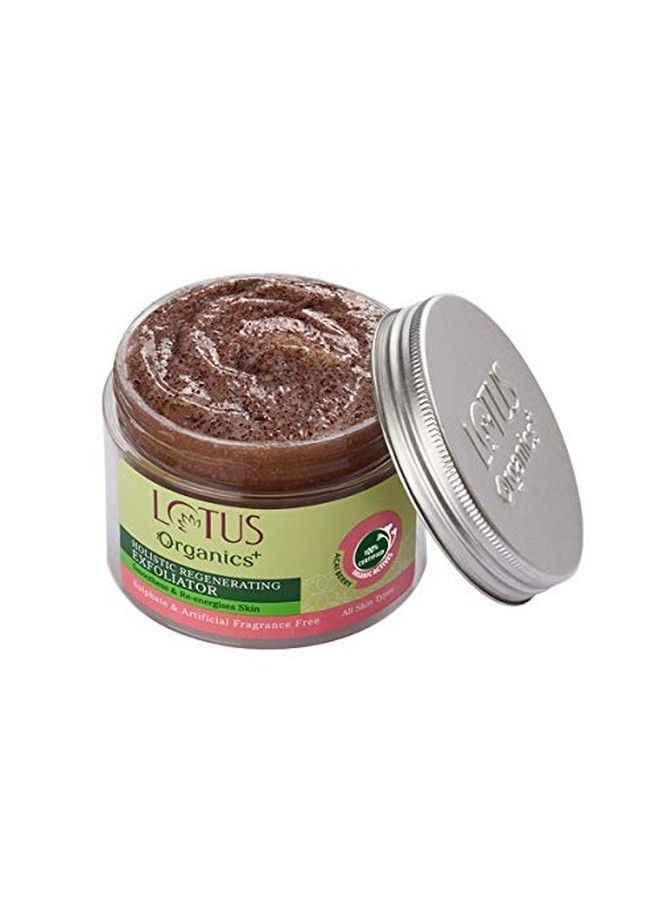 Lotus Organics+ Holistic Regenerating Exfoliator ; For Deep Nourishment ; Sulphate Free Face Scrub ; 100G  - Image 1