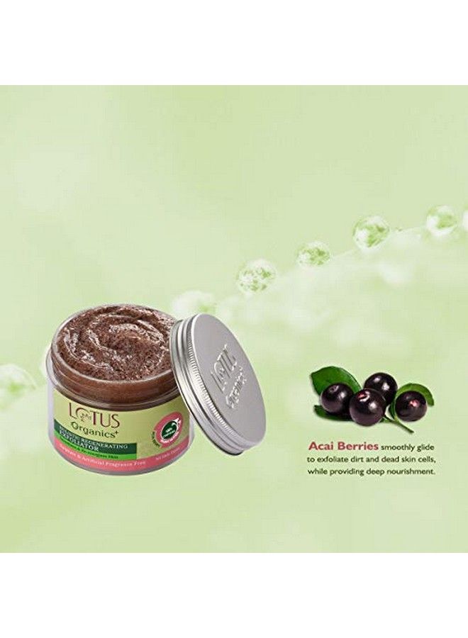 Lotus Organics+ Holistic Regenerating Exfoliator ; For Deep Nourishment ; Sulphate Free Face Scrub ; 100G  - Image 4
