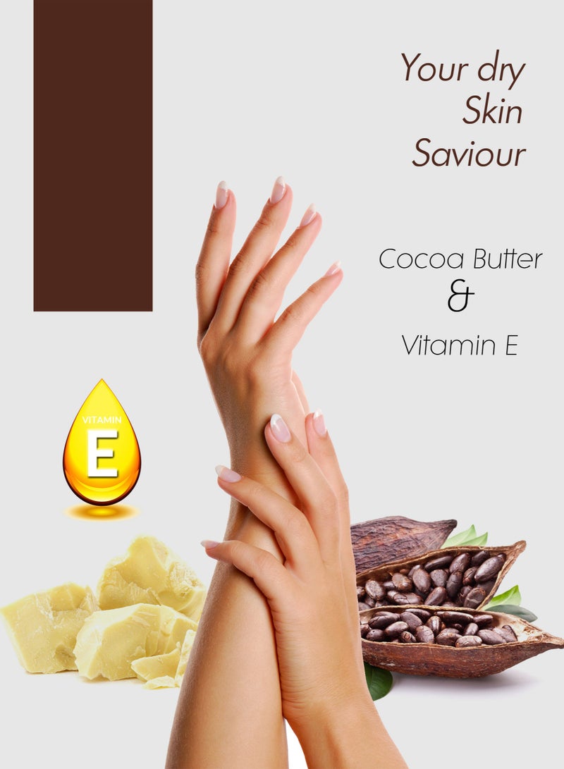 Cool & Cool Cocoa Butter Body Lotion 750 ML - Moisturizing Formula with Cocoa Butter & Vitamin E, Non-Greasy & Paraben-Free, Smooths Marks and Heals Skin - Image 3