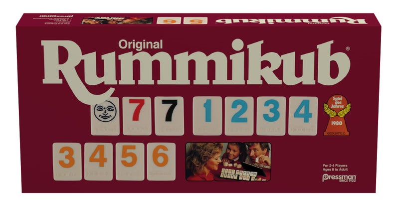 Pressman Original Retro Style Large Numbers Rummikub Includes Tiles with Bright OverSized Inset Numbers for Easy Viewing by PressmanMulti Color - Image 3