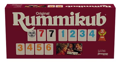 Pressman Original Retro Style Large Numbers Rummikub Includes Tiles with Bright OverSized Inset Numbers for Easy Viewing by PressmanMulti Color - Image 1