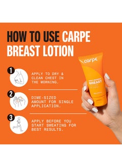 Carpe Carpe Sweat Absorbing Breast - Helps Keep Your Breasts and Skin Folds Dry - Sweat Absorbing Lotion - Helps Control Under Breast Sweat - Great For Chafing and Stain Prevention  - Image 4