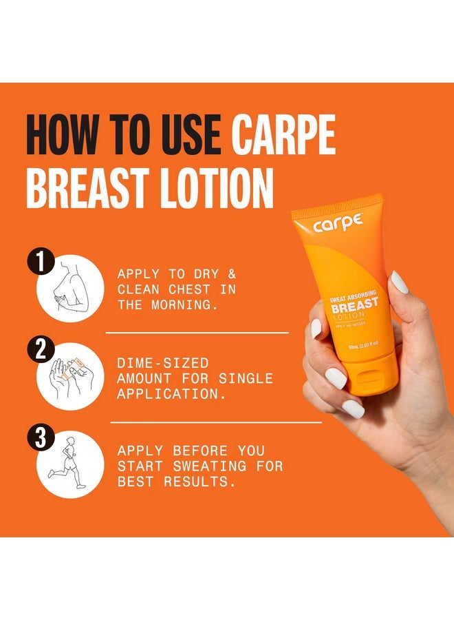 Carpe Carpe Sweat Absorbing Breast - Helps Keep Your Breasts and Skin Folds Dry - Sweat Absorbing Lotion - Helps Control Under Breast Sweat - Great For Chafing and Stain Prevention - Image 4