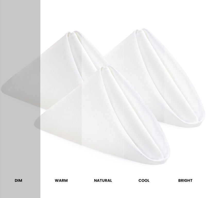 Utopia Home White Cloth Napkins (12 Pack, 20x20 Inches), Ideal Dinner Napkins for Party, Wedding and Lunch/Dinner - Image 2