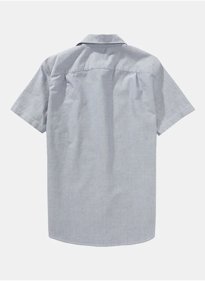 American Eagle AE Short-Sleeve Slim Fit Button-Up Shirt