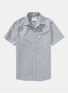American Eagle AE Short-Sleeve Slim Fit Button-Up Shirt  - Image 3