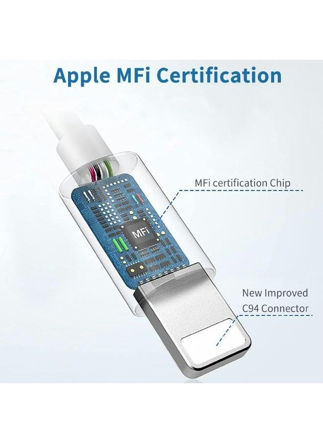 USB to Lightning Charging Cable for iPhone Compatible with iPhone 14/14 Pro/14 Pro Max/13/13 Pro/13 Pro Max/12/12 Pro/SE/11/11 Pro/XS Max/XR/X/8/7 /iPad, (2 pieces)