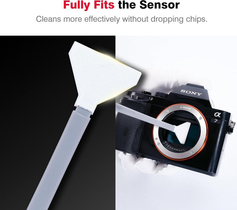 VSGO Full Frame Sensor Cleaning Kit, 6pcs Sensor Swabs & 10ml Sensor Cleaner for Nikon Sony Canon DSLR Camera Clean (VS-S03-6) - Image 2