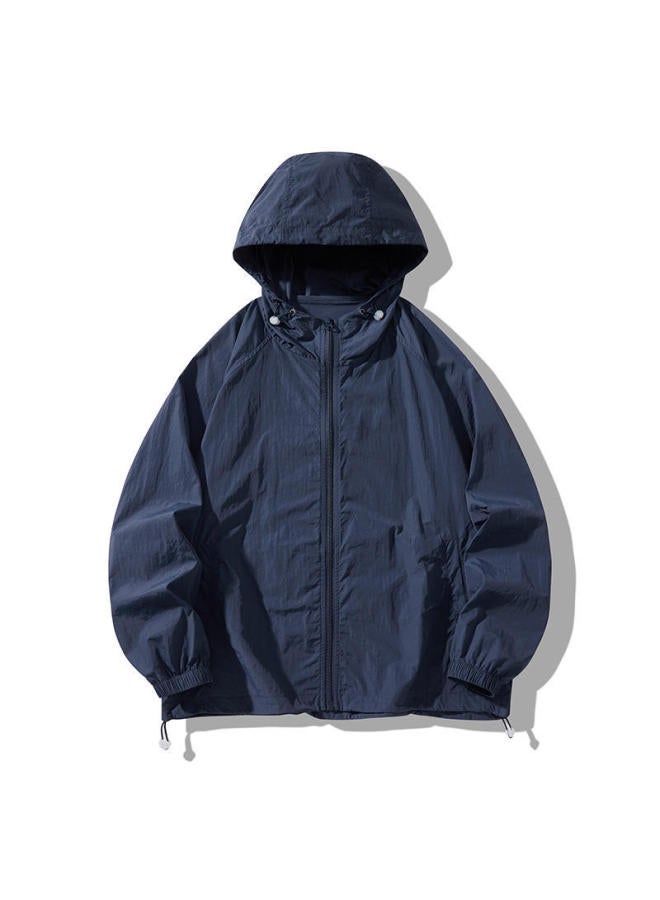 Song Feng Ya Sun Protection Clothing Men's Summer Thin Ice Silk Casual Hooded Couple Sun Protection Clothing Outdoor Sportswear Skin Clothing - Image 1
