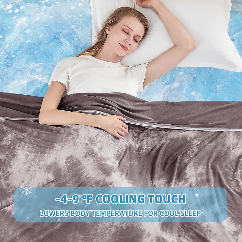 inhand Cooling Blanket King Size (60"x90"), Cooling Blankets for Hot Sleepers, Absorbs Heat to Keep Adults Cool for Summer Nights Sweats, Thin Cold Lightweight Blanket for Couch Bed, All Season Use - Image 2