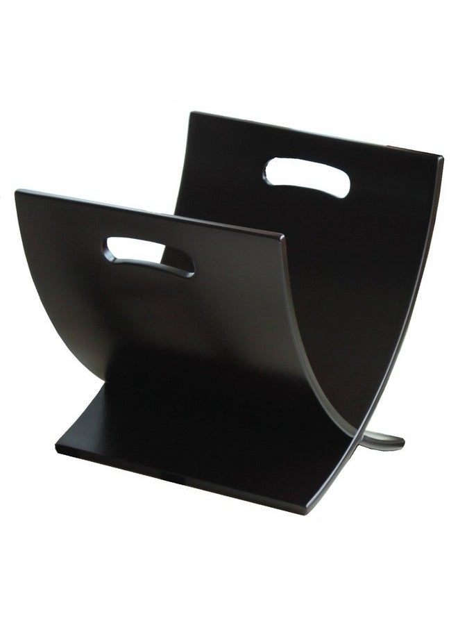 Oceanstar - Contemporary Wooden Magazine Rack Espresso - Image 1