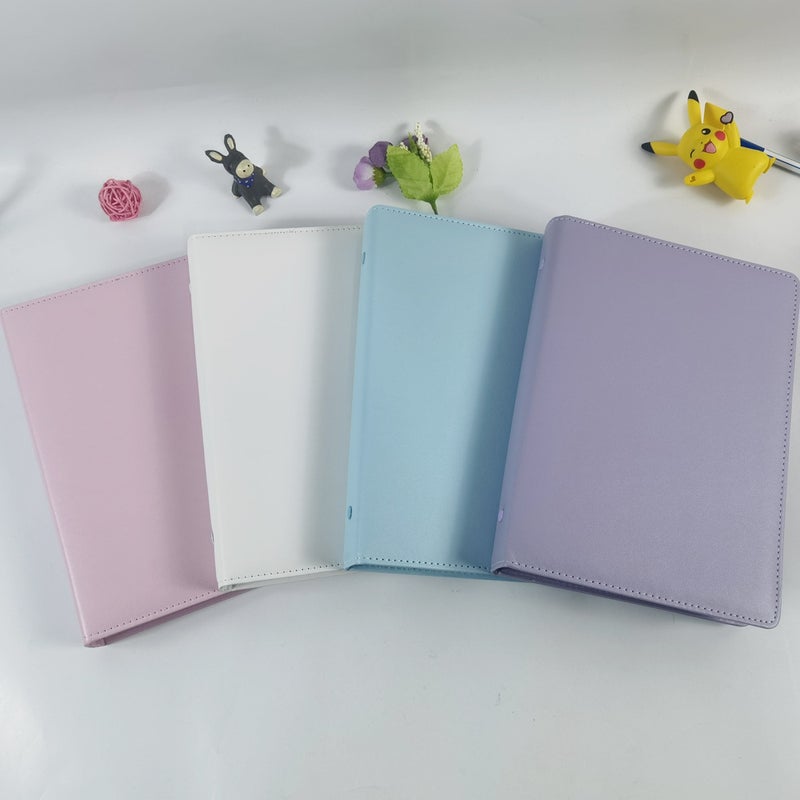 Minimalist Healing Leather Sticker Storage Book A5 Loose-Leaf Japanese Style Sticker Planner Storage Book Po Album 3Inch 5Inch - Image 2