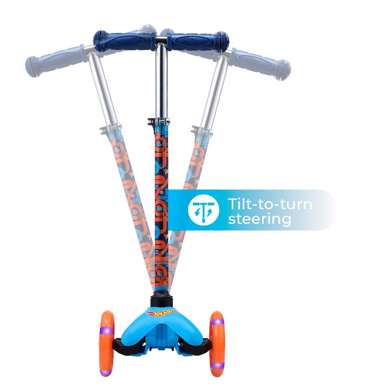 VOYAGER سكوتر هوت ويلز ذاتي التوازن مع عجلات مضيئة، منصة عريضة جداً، 3 عجلات، فرامل تعمل بالقدم، حد وزن 75 رطل، للأطفال والرضع، للبنات أو الأولاد، للأعمار من 3 سنوات وما فوق - Image 3