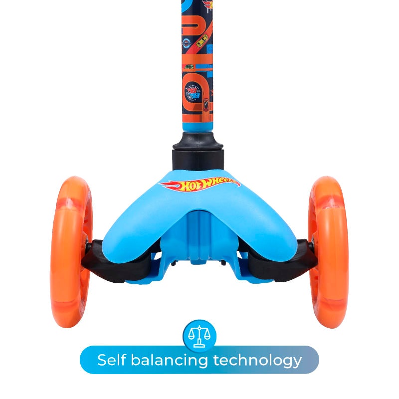 VOYAGER سكوتر هوت ويلز ذاتي التوازن مع عجلات مضيئة، منصة عريضة جداً، 3 عجلات، فرامل تعمل بالقدم، حد وزن 75 رطل، للأطفال والرضع، للبنات أو الأولاد، للأعمار من 3 سنوات وما فوق - Image 5