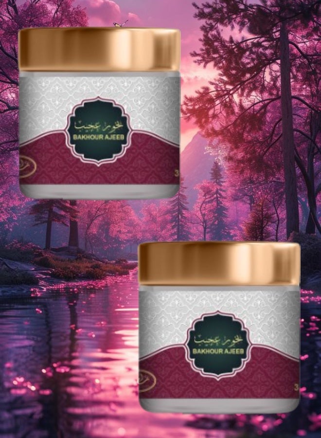 MARAHIB 2 Pieces Bakhour Ajeeb 30g - Image 1