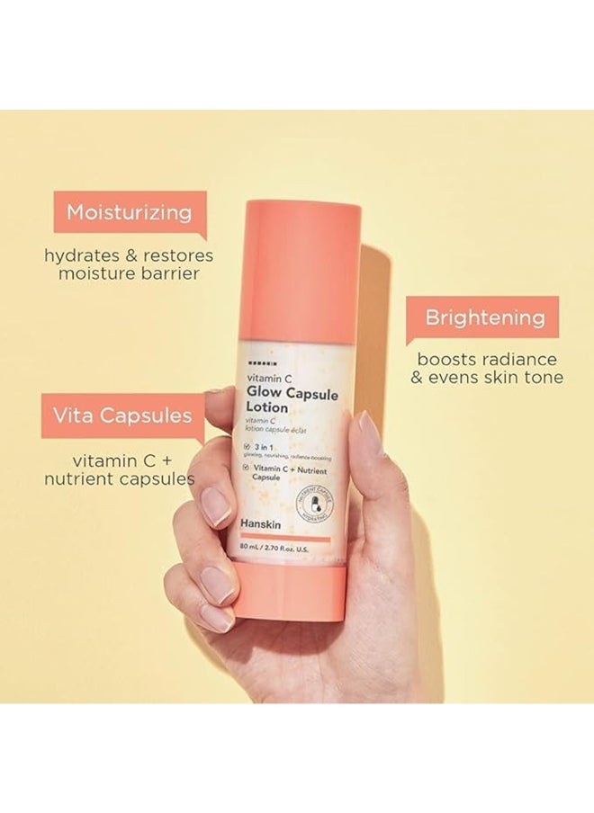 Hanskin Hanskin Vitamin C Glow Capsule Lotion, 3 In 1 Glowing, Nourishing, Radiance Boosting  - Image 4