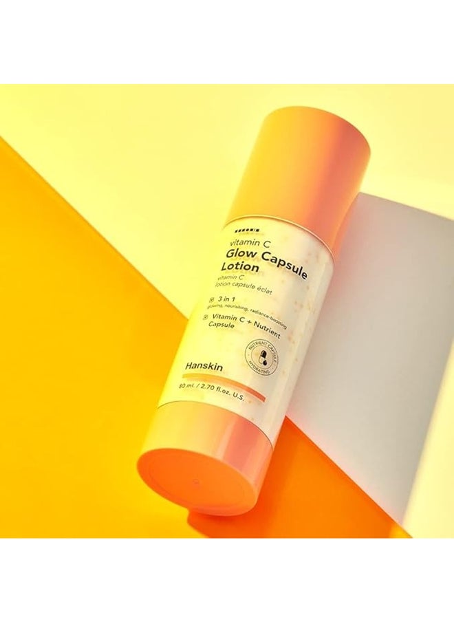Hanskin Hanskin Vitamin C Glow Capsule Lotion, 3 In 1 Glowing, Nourishing, Radiance Boosting  - Image 2