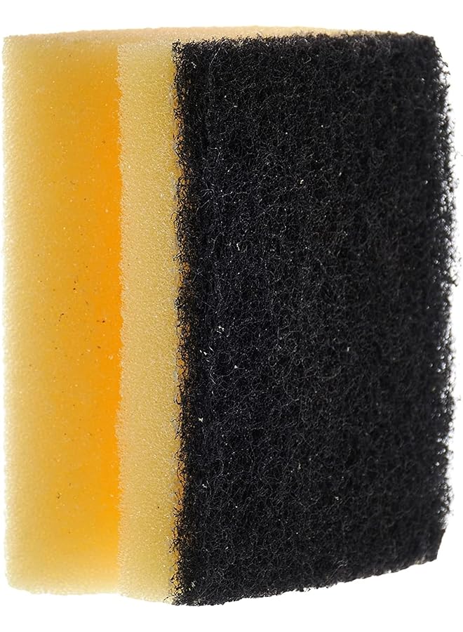 Vileda Glitzi Sponge Scourer Dish Washing High Foam 9 Pieces Yellow - Image 3