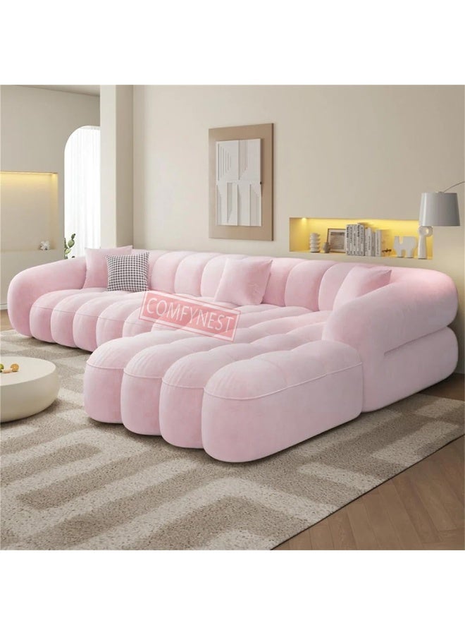 Comfynest Fabric Overstuffed Marshmallows Sofa Set Multifunctional - Image 4