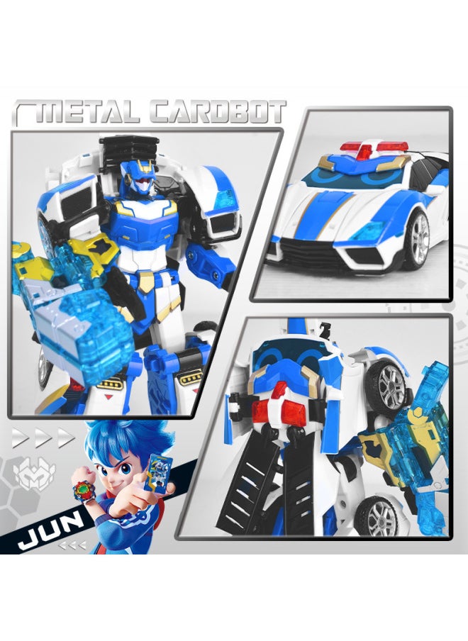 Generic - Dazzle Card Fighter Dazzle Blue Lightning Deformation Super Dazzle Light King Xuan Iron War God Fire Shura Deep Sea Sky Anchor Toy-Color:Flame Lion 8131 - Image 1