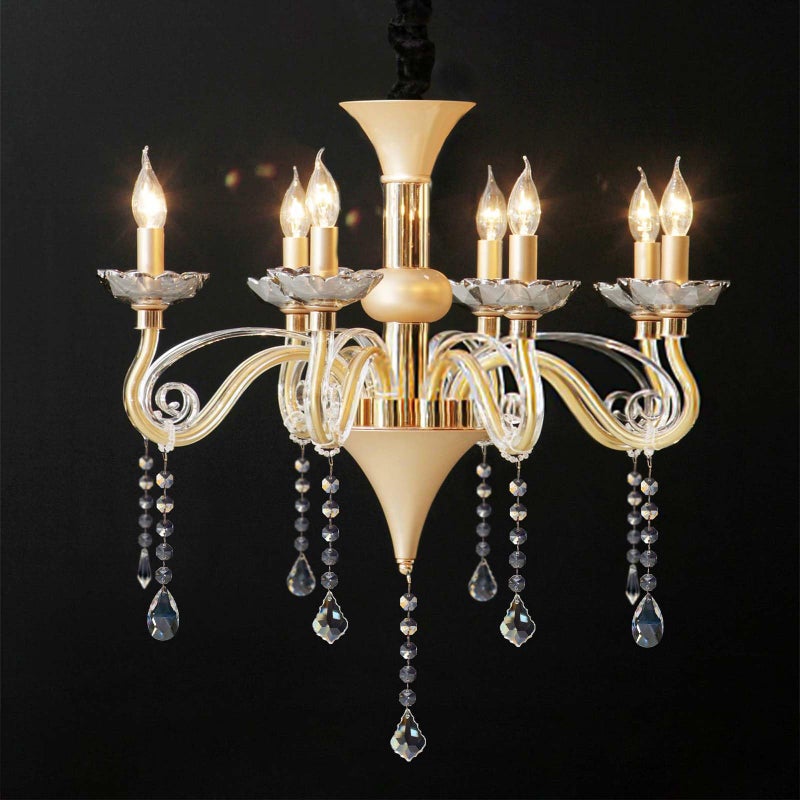 kehail 20Pcs 4 Shapes Clear Glass Crystal Prisms Hanging Assortment, Teardrop & Icicle Chandelier Replacement Parts with Hooks, Multi-Shape Suncatchers for Windows Lamps Christmas Tree Home Party Decor - Image 4