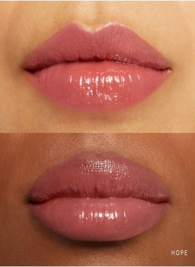 Rare Beauty "Rare Beauty by Selena Gomez Soft Pinch Tinted Lip Oil Stain - Hope (nude mauve, 3ml) - Hydrating, Lightweight, and Long-Lasting Lip Tint with a Glossy Finish"  - Image 2
