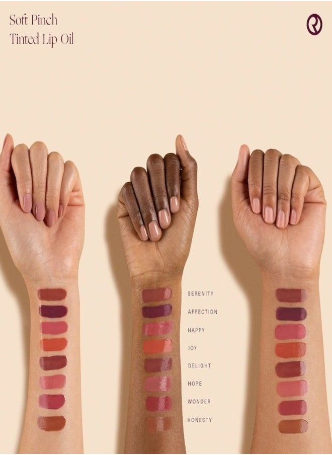 Rare Beauty - "Rare Beauty by Selena Gomez Soft Pinch Tinted Lip Oil Stain - Hope (nude mauve, 3ml) - Hydrating, Lightweight, and Long-Lasting Lip Tint with a Glossy Finish" - Image 1