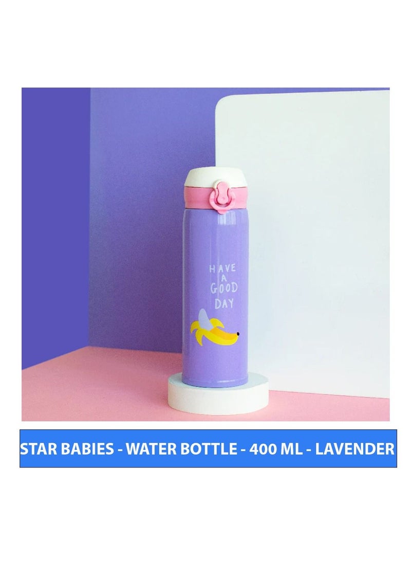 STAR BABiES Water Bottle 400ml - Lavender - Image 2