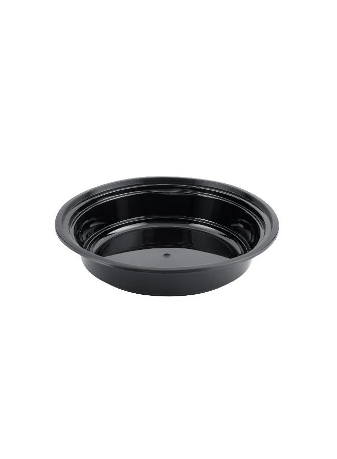 packwell حاوية قاعدة سوداء 24 أونصة مع غطاء مجموعة 10 قطع - Image 4