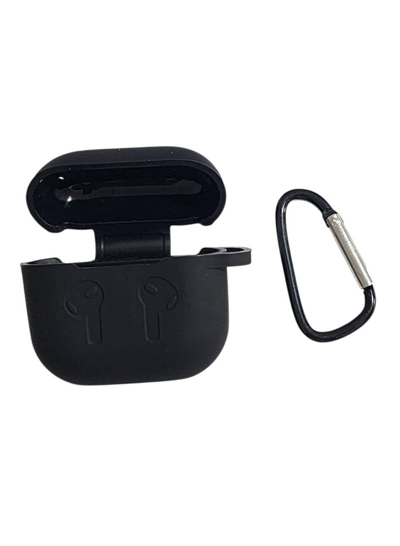 Protective Silicone Cover For Apple AirPods 4 Case Head - Black 