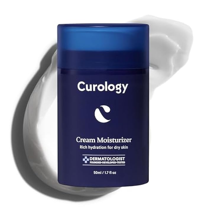 Curology Cream Moisturizer, Rich Hydrating Face Lotion for Dry Skin, with Shea Butter and Hyaluronic Acid, 1.7 fl oz - Image 1