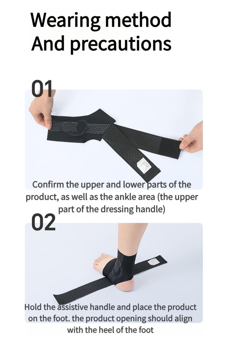 Generic 2 packs of sports anti-sprain ankle protectors, ankle sprain recovery foot covers, ultra-thin protective gear  - Image 5