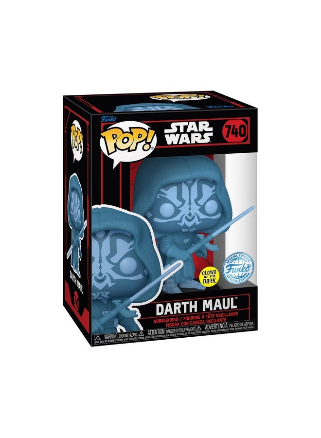 Funko POP! Star Wars Hologram Darth Maul (Glow) Specialty Series Figure (#740) - Image 1