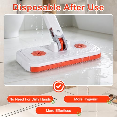 Compensai Snap Grip Mini Mop SetConvenient Cloth Changing Mini MopGap Dust Cleaner Lazy Mops with Locking Head for Multi Surface CleanWet Dry Mopping and Sweeping Cleaning - Image 3