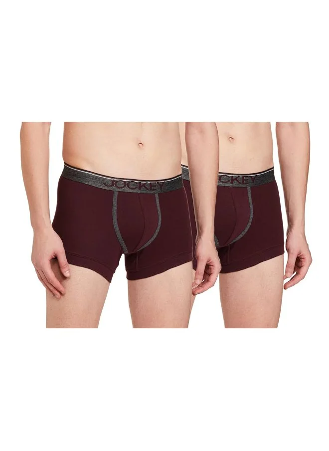 جوكي Jockey Men Cotton Modern Trunks Pack of 2