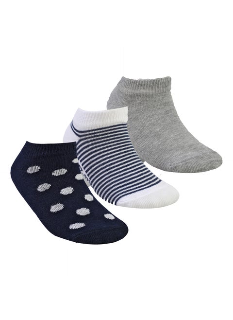 Kid's Pack of 3 Lycra Long Casual Socks