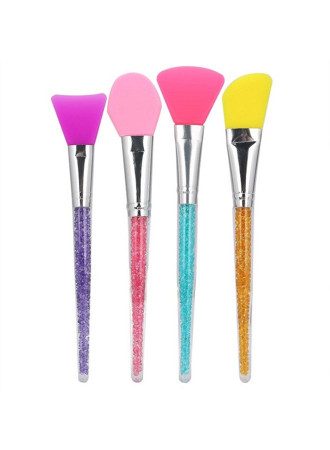 Filfeel 4 Pieces Silicone Facial Mask Brushesface Care Mud Mixing Applicator Makeup Brush - Image 1