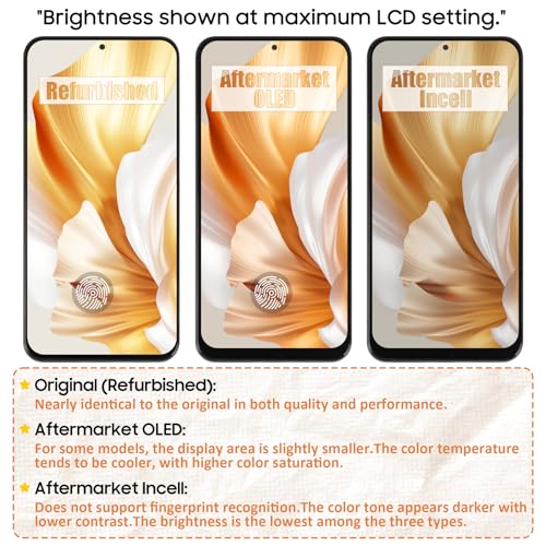 Olivechard InCell S10 Plus Display Screen Replacement (No Fingerprint Function) for Samsung Galaxy S10 Plus with Midnight Black Frame G975F/DS G975U G975W LCD Screen Touch Digitizer Assembly - Image 3