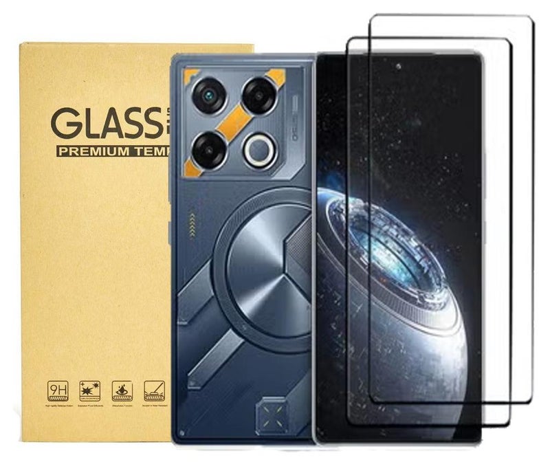 QIRG 2 Pack Infinix GT 20 Pro Screen Protector Tempered Galss,High Clear [Bubble Free] Screen Tempered Glass Protective Film for Infinix GT 20 Pro 6.78 Inch. - Image 1