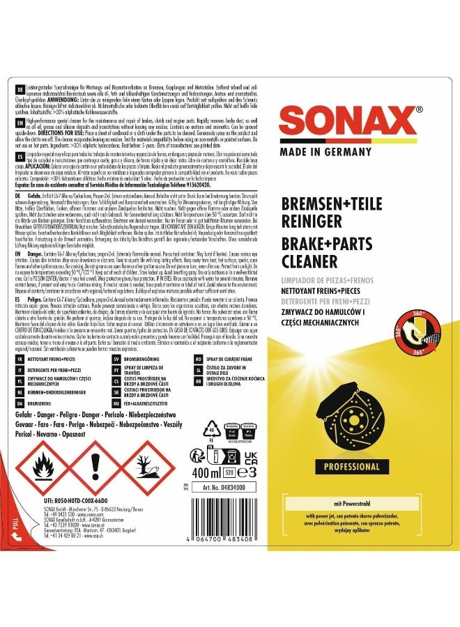 Sonax Brake & Parts Cleaner (400mL) - Image 2