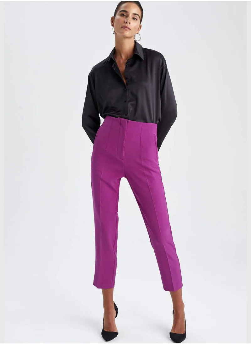 DeFacto Slim Fit High Waisted Chinos