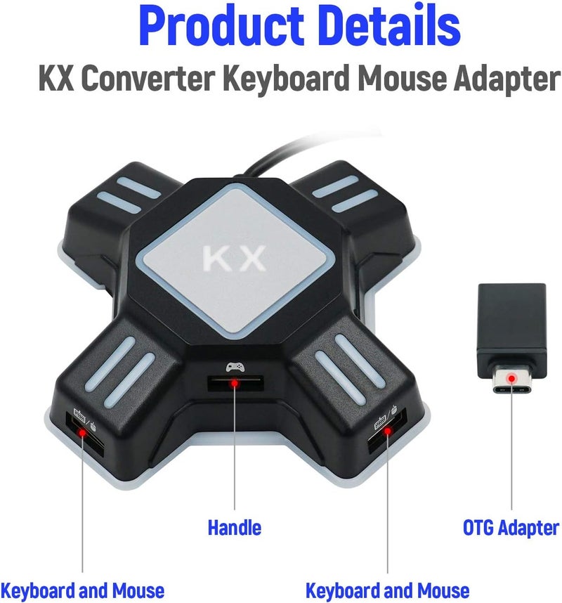 مكبازل محول لوحة المفاتيح والفأرة KX لـ N-Switch/PS4/PS3 - Image 3