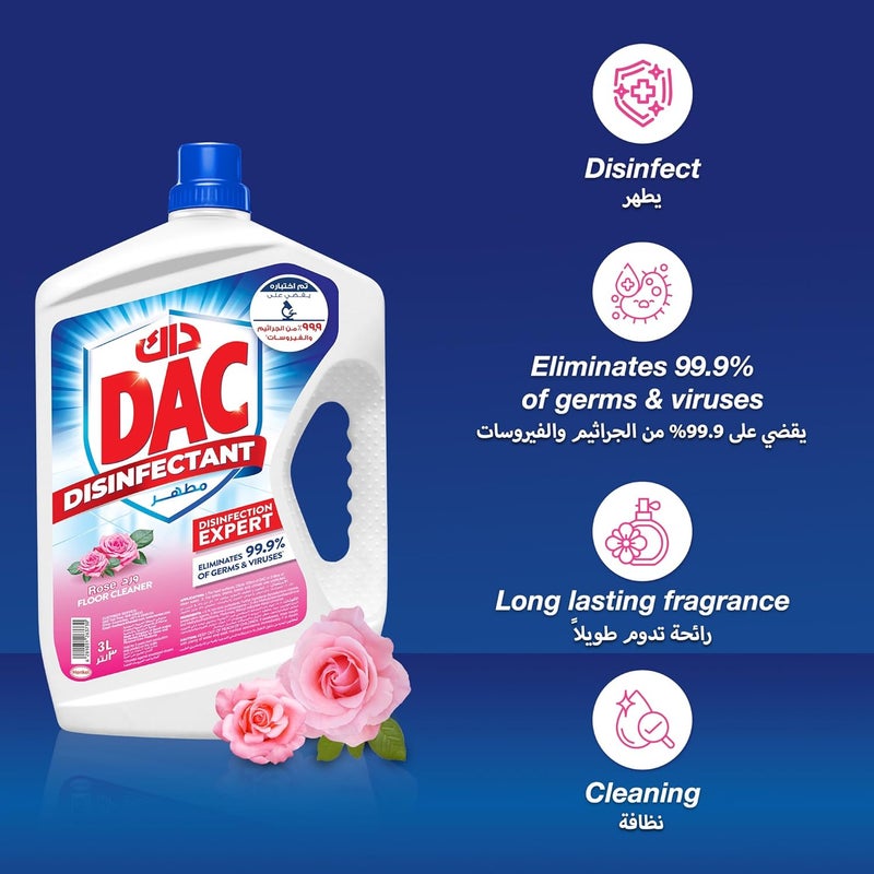 DAC Disinfectant - Rose, 4.5 Liters - Image 3