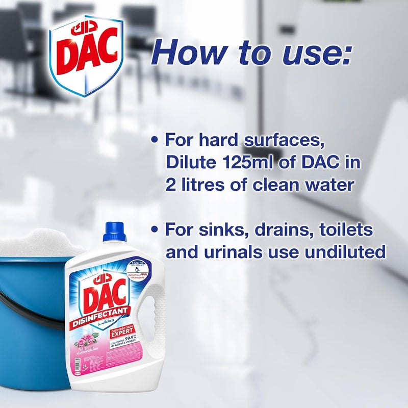 DAC Disinfectant - Rose, 4.5 Liters - Image 4