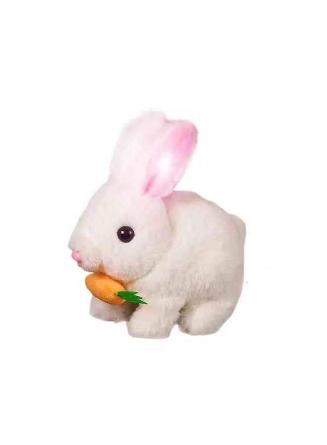 Soft Plush Bunny Toy with Carrot – Musical Battery-Operated Stuffed Rabbit - Image 2