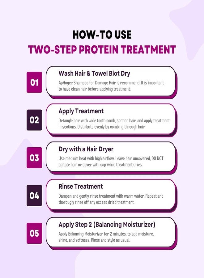 Aphogee Hair Care Double Bundle – Two-Step Protein Treatment (16 fl oz) & Balancing Moisturizer (16 fl oz) - Image 3