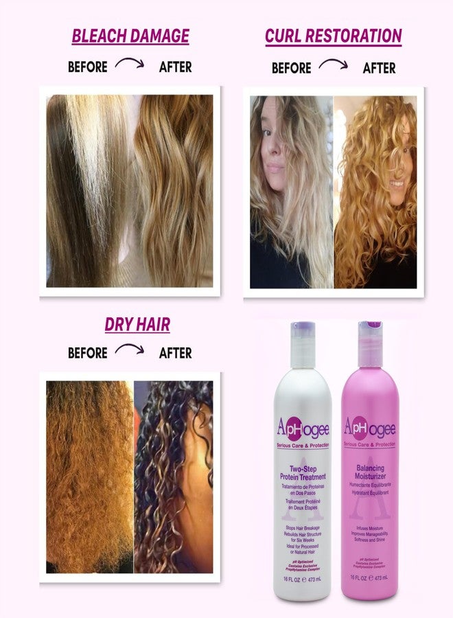 Aphogee Hair Care Double Bundle – Two-Step Protein Treatment (16 fl oz) & Balancing Moisturizer (16 fl oz) - Image 4