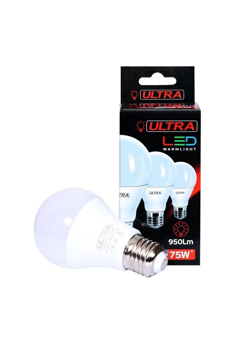 ULTRA LED - Essential LED Bulb - A60 10W E27 Capbase 3000K - Warm Light - Image 1